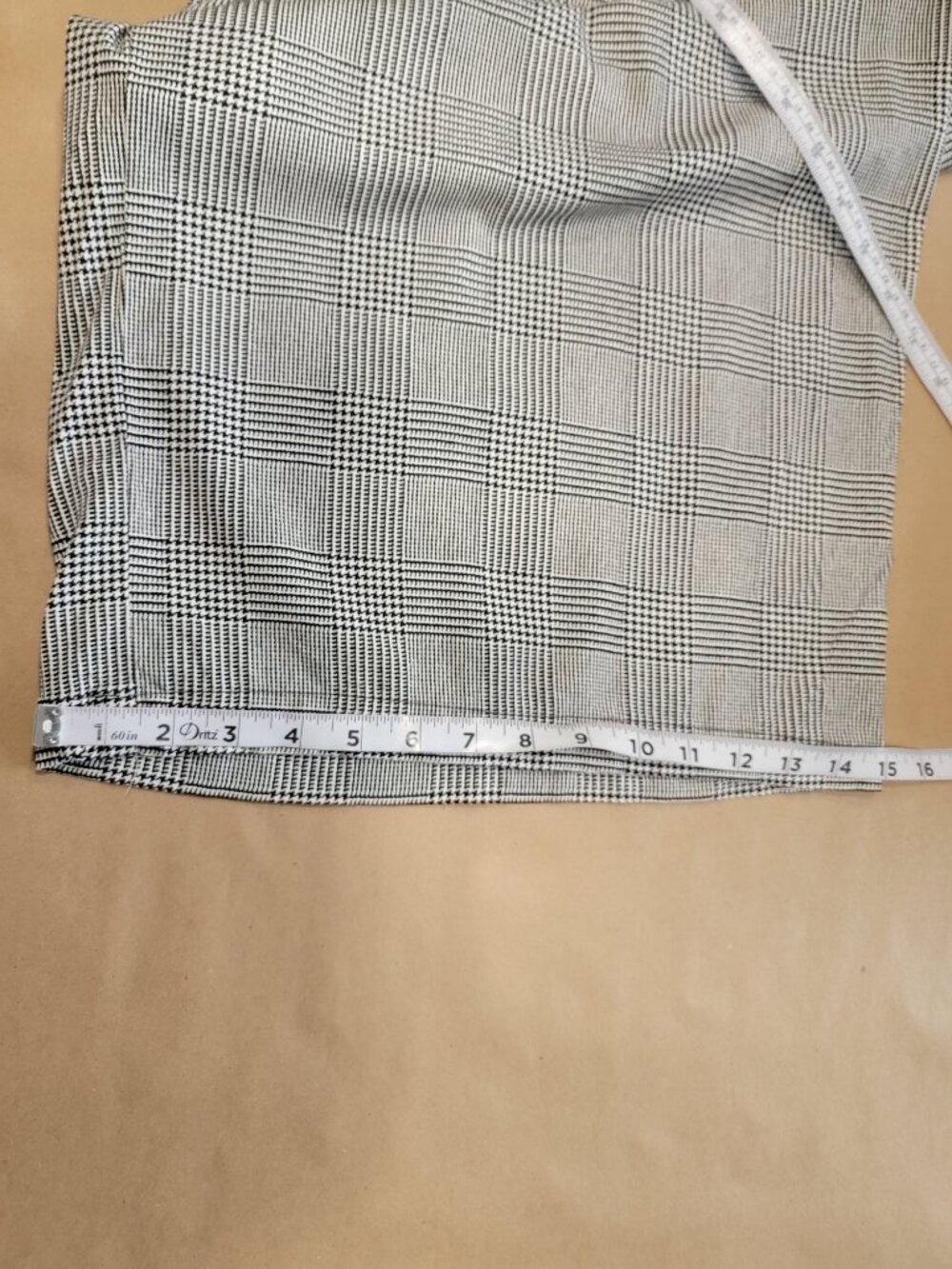 Torrid Size 24 Black White Plaid Wide Leg Crop Pant - Picture 13 of 15